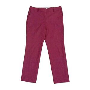 Loft Pants Womens 6 Pink Slim Fit Flat Front Career Work Business